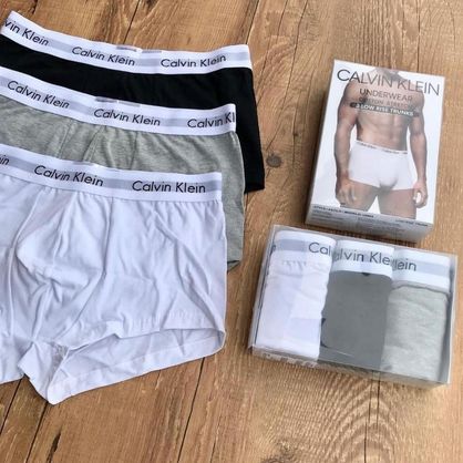 ➡️ Kit com 3 Cuecas Boxer Trunk Cotton Rib Calvin Klein