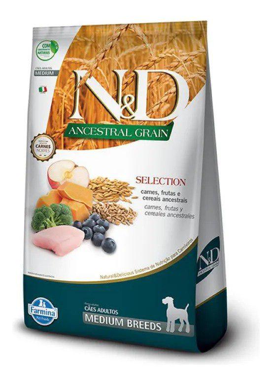 🐾 Ração Seca N&d Ancestral Selection Frango Para Cães Adultos De Raças Médias 15 Kg