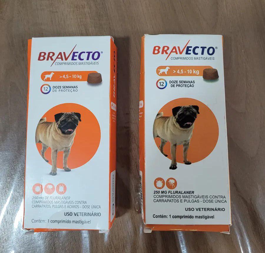 🐾 Bravecto Cães 4,5-10kg 250mg Comprimido Mastigável Msd