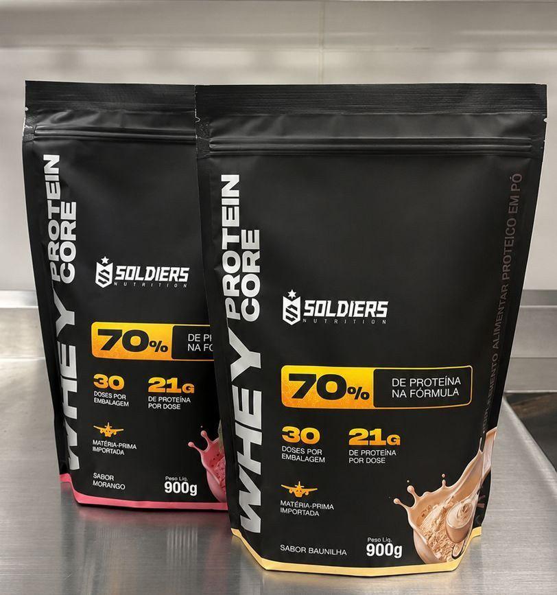 🚚 Whey protein Soldiers Nutrition em pó sabor Chocolate x 900g