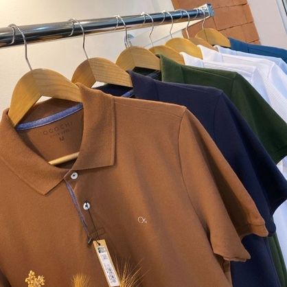 ➡️ Camisa Gola Polo Ogochi Slim
