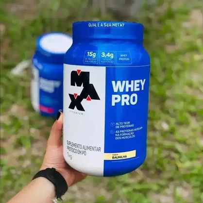 ➡️ Whey Pro Max Titanium 1kg Baunilha