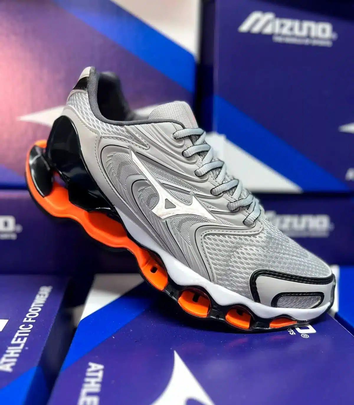 🚚 Tênis Masculino Wave Mizuno 12s Academia Treino Caminhada
