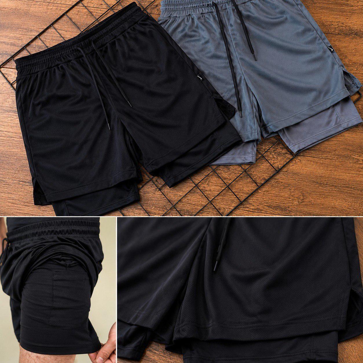 ➡️ Kit 3 Shorts 2 Em 1 Masculino De Compressão - Karma
