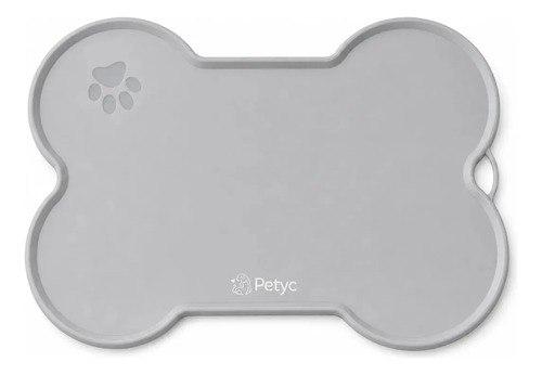 🐾 Jogo Americano Antiderrapante PETYC de Silicone Para Comedouro e Bebedouro Cinza