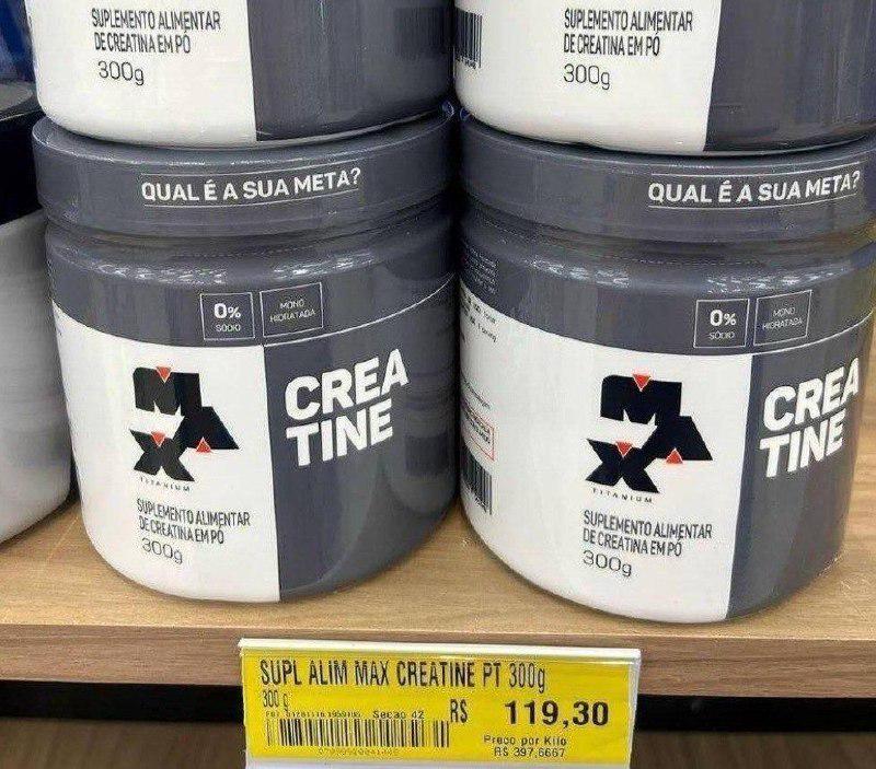 🚚 Creatina Monohidratada 300G Max Titanium