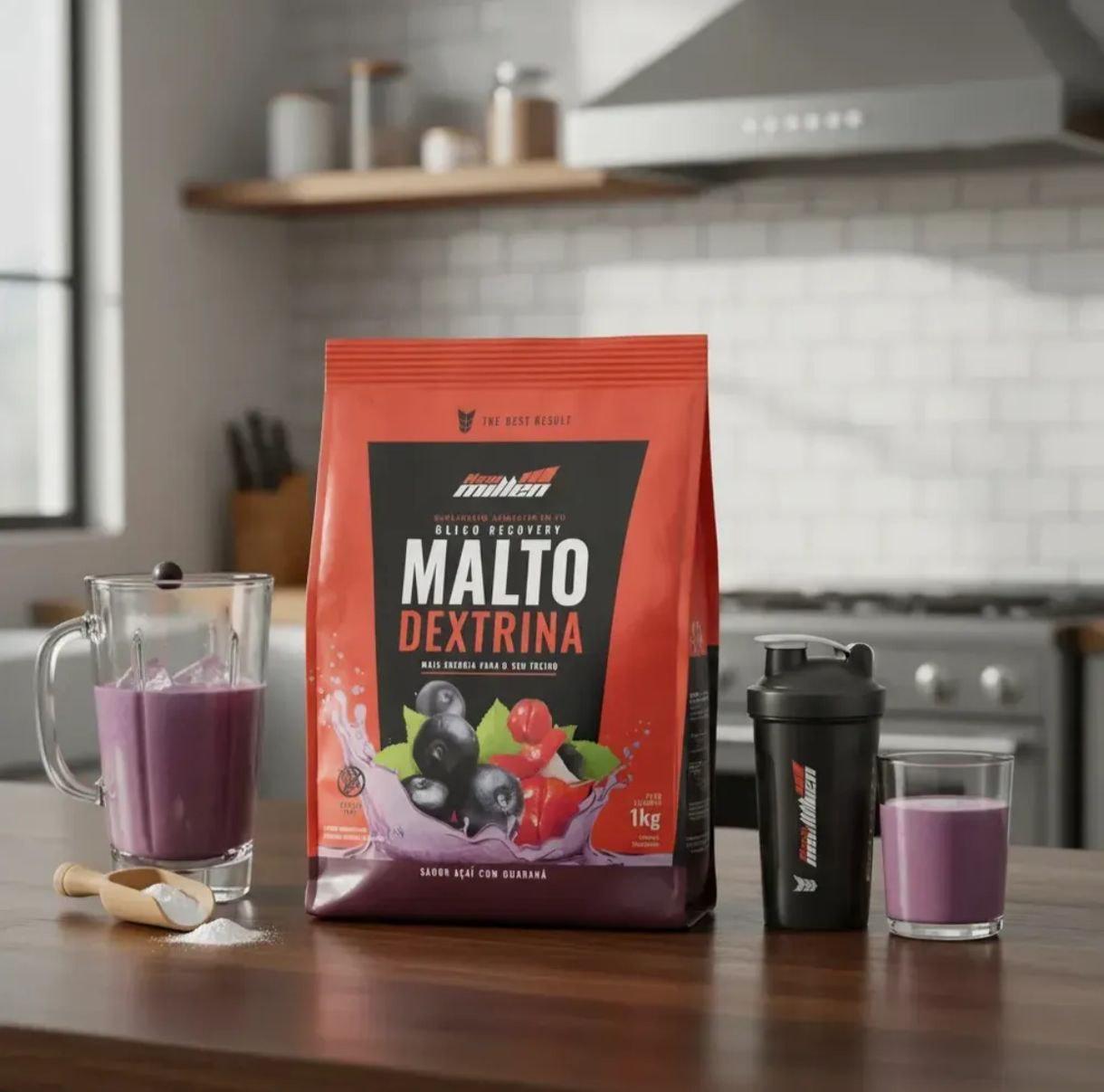 🚚 Malto Dextrin 1kg - New Millen Sabores Tangerina
