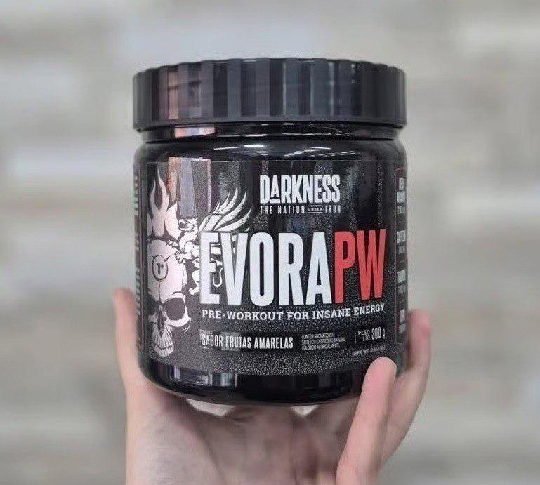 ➡️ Pré Treino Évora Frutas Vermelhas 300g - Darkness