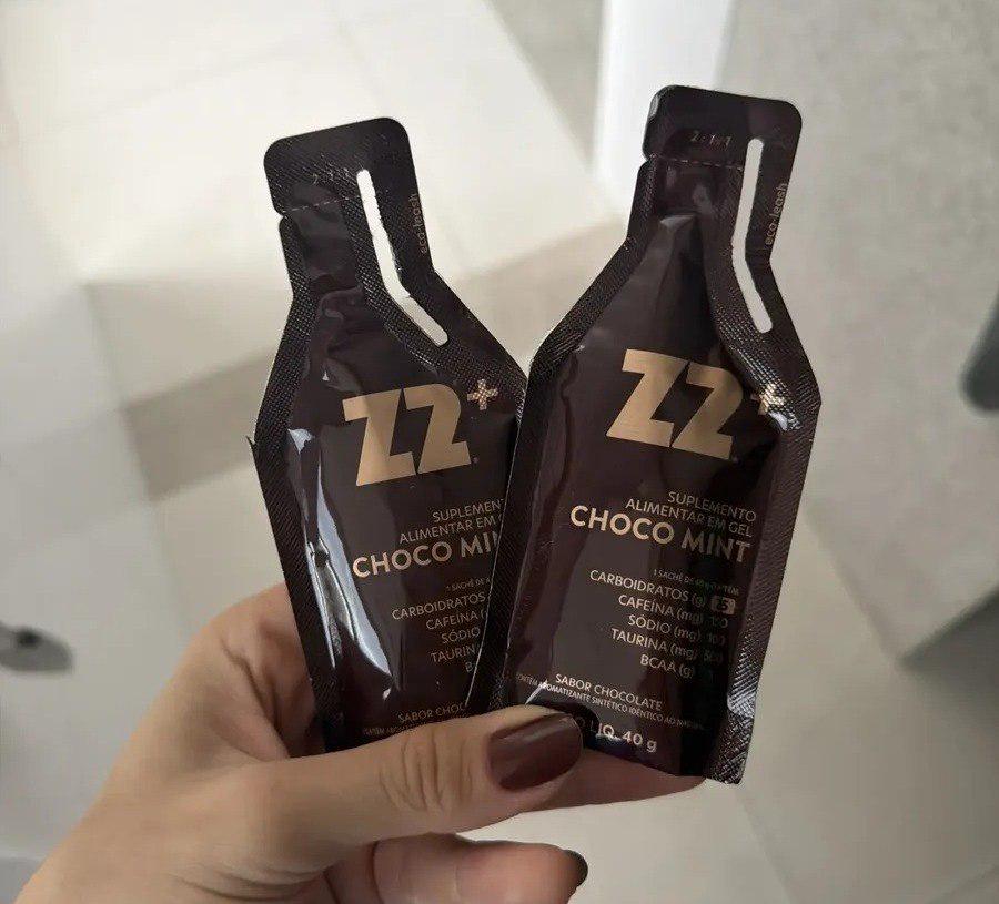 🚚 Box 10 Unidades Energy Gel Z2+ Choco Mint Sachê 40g