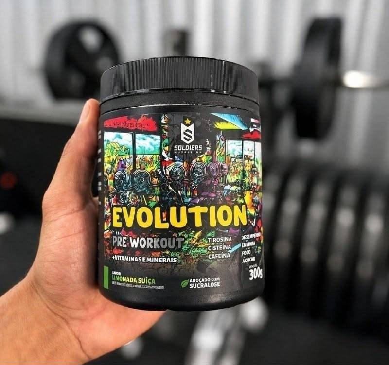 ➡️ Pré-treino Evolution 300g Sabor Melancia - Soldiers Nutrition
