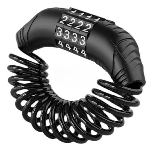 🚚 Cadeado Com Segredo 4 Dígitos Para Capacete De Bicicleta Antifurto Black-1pc