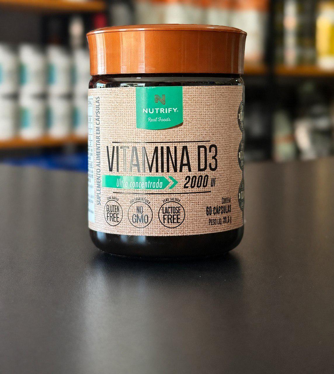 🚚 Vitamina D3 2.000 Ui 120 Cápsulas - Nutrify