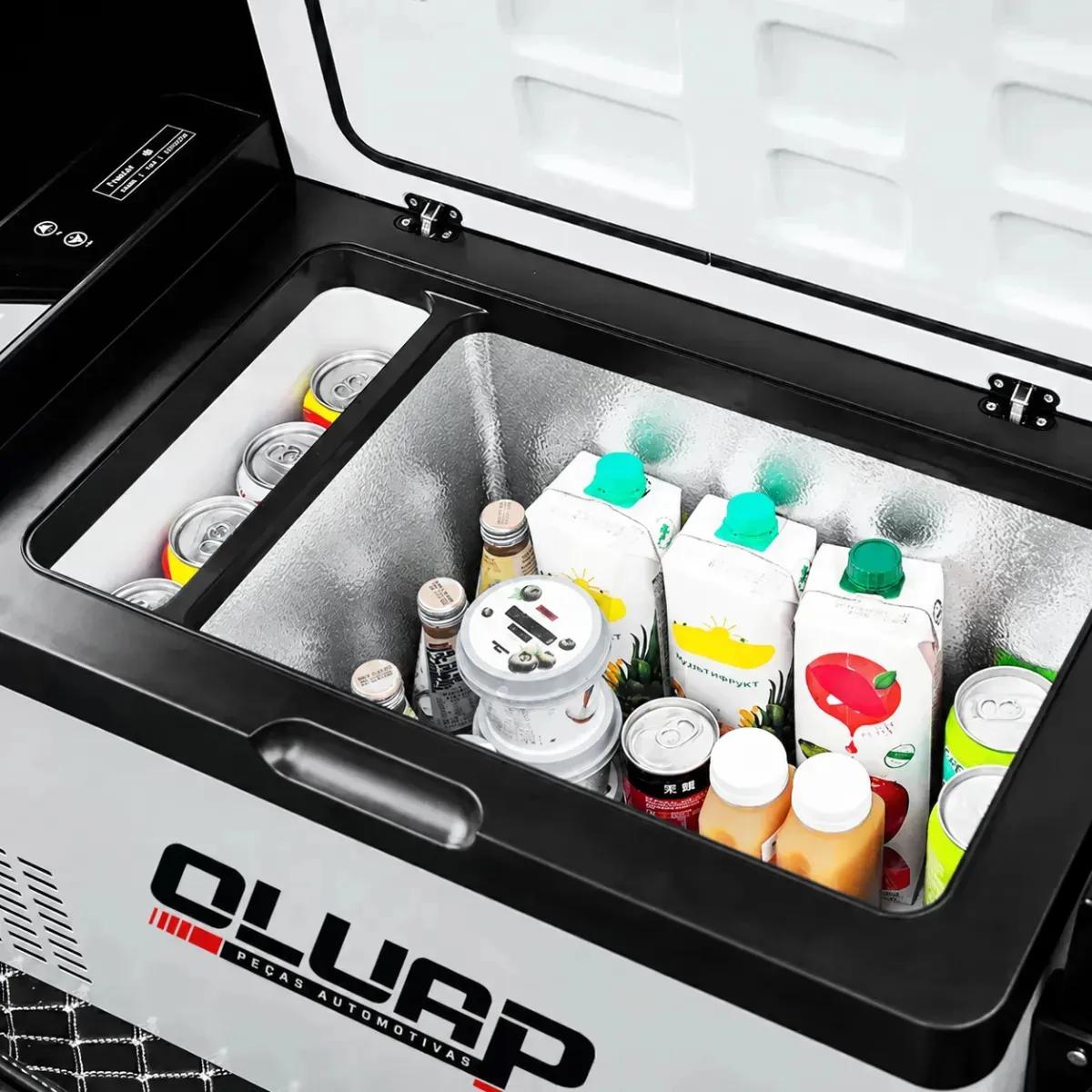 🚚 Geladeira Portátil 40l 12v/24v 110v/220v Quadrivolt Ônibus Caminhão Van Motorhome