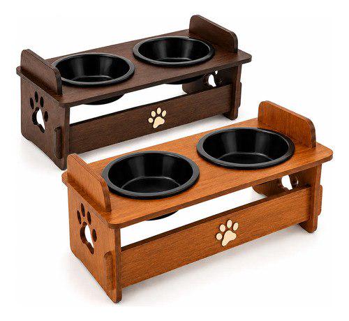 🐾 Comedouro Pet Elevado Gato Cachorro 2 Potes Bebedouro Duplo