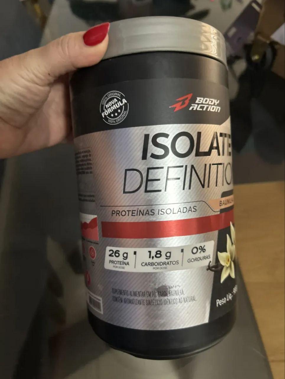🚚 Suplemento De Proteína 26g Por Dose Isolate Definition 900g Sabor Baunilha
