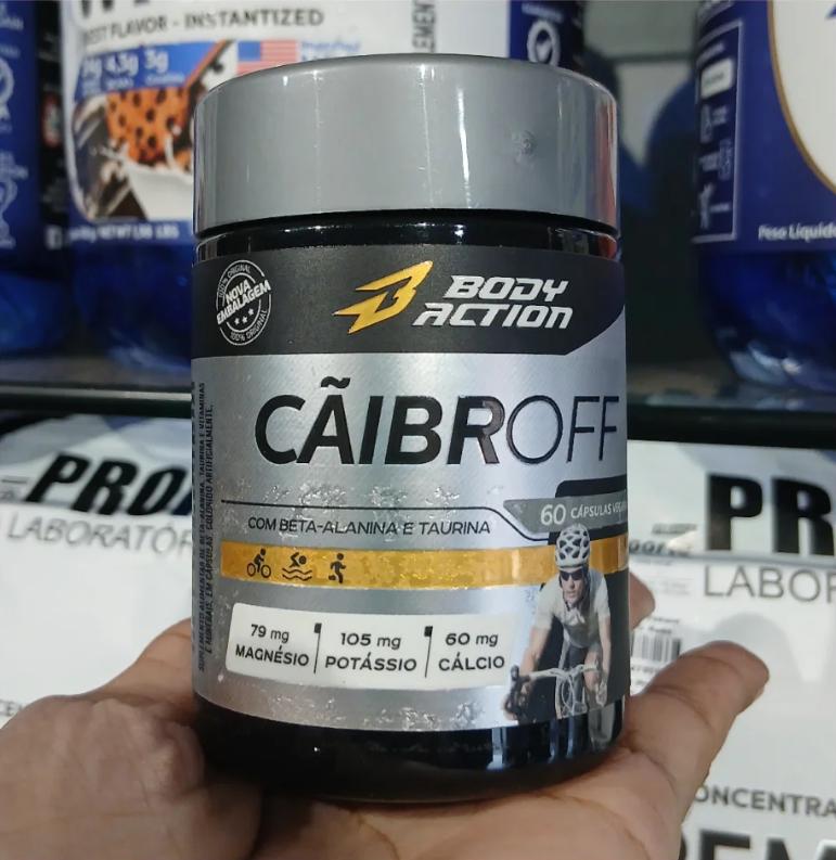🚚 Caibroff 60 Caps Anti Caimbras Potássio Magnésio B Alanina Neutro