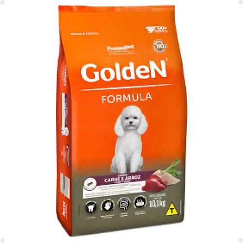 🐾 Ração Golden Formula Adulto Porte Pequeno Carne E Arroz 10kg