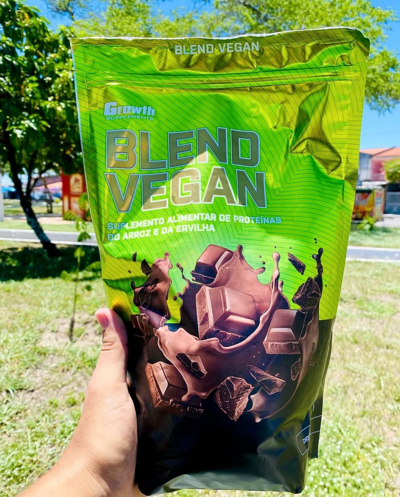 🚚 Blend Vegan (Proteína vegana) 1kg Growth Supplements - Sabor Chocolate