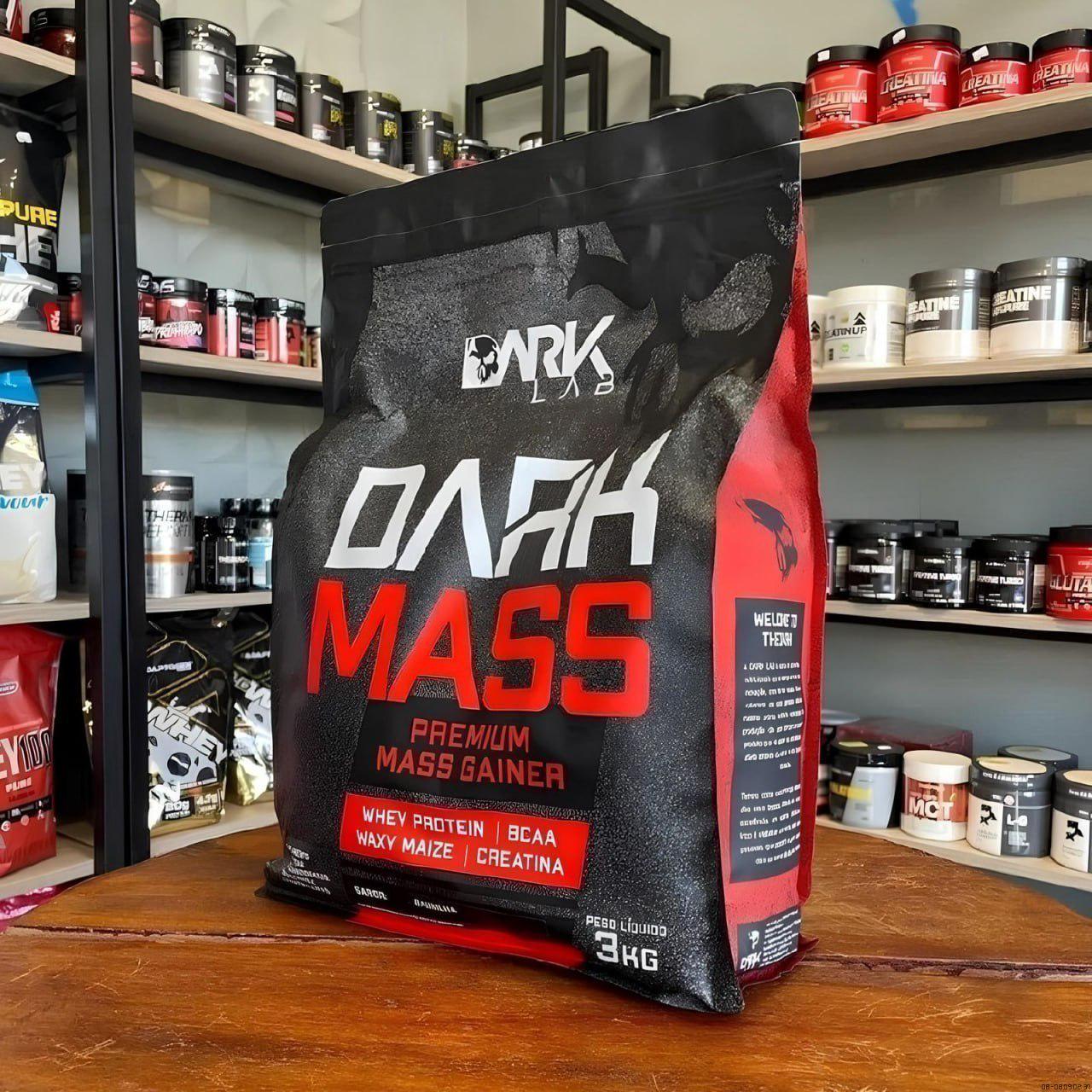 ➡️ Hipercalórico Dark Mass 3kg Sabor Baunilha - Dark Lab