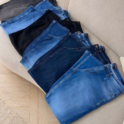 ➡️ Kit 3 Calças Jeans com Elastano