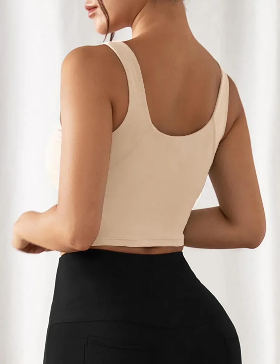🚚 Top Cropped Regata Feminina Academia Fitness Yoga