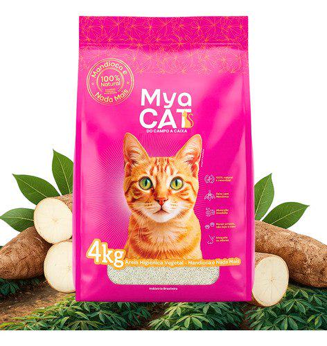 🐾 Areia Mandioca Gatos Sanitária Higiênica Biodegradável 4kg