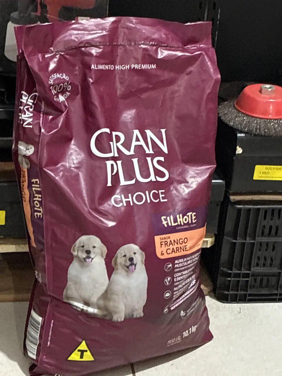🐾 Ração Seca Cães Filhotes Gran Plus Frango e Carne 10,1 Kg