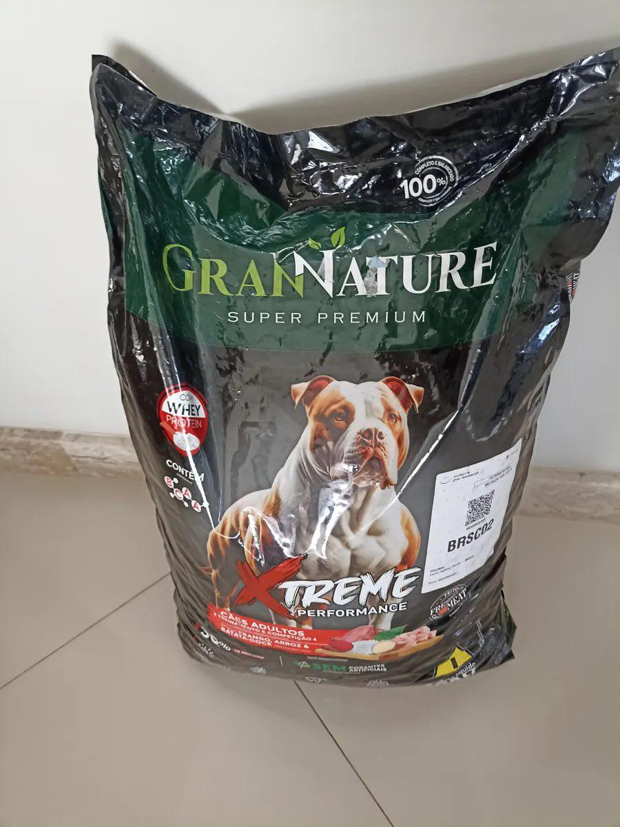 🐾 Ração Whey Protein Grannature Xtreme Alta Performance 30% Proteína para Cães Adultos raças Médio E Grande Por
