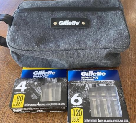 ➡️ Kit Carga Mach3 10 Cargas + Necessaire, Gillette