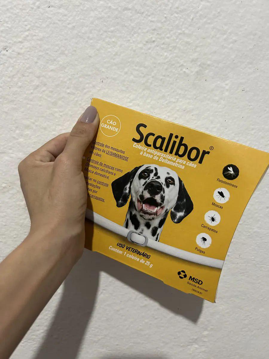 🐾 Coleira Antiparasita Scalibor 65 cm Proteção 4 Meses Pulgas e Mosquitos