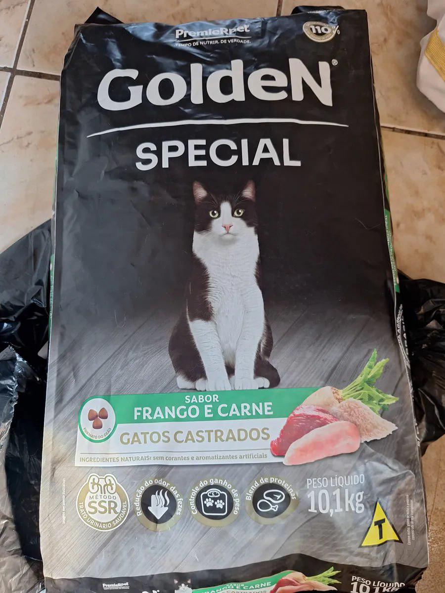 🐾 Ração Golden Special Gatos Castrados Sabor Frango e Carne 10.1kg