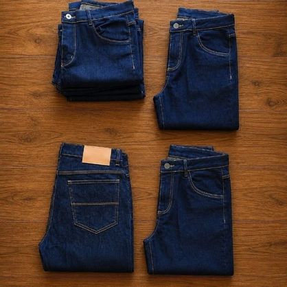 ➡️ Kit com 4 Calças Jeans Tradicional