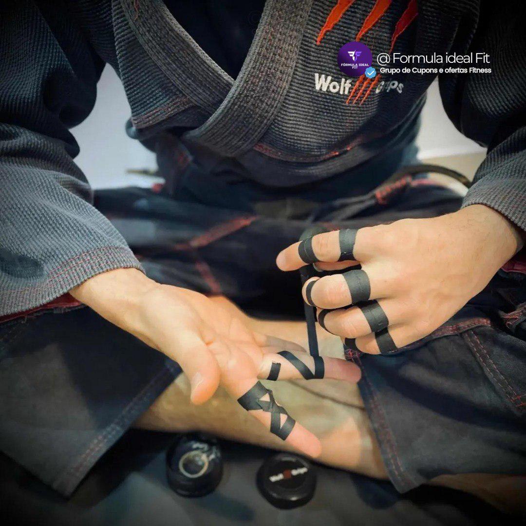 🚚 Tape Grips - Finger Tape - Jiu Jitsu - Judô Kit C/6 + Brinde Preto 30 Metros
