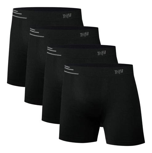 🚚 Kit 4 Cueca Boxer Masculina Lupo Original Poliamida Trifil