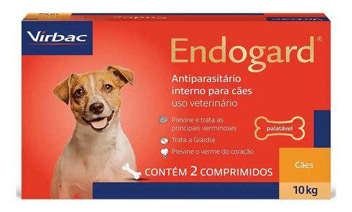 🐾 Endogard Vermífugo P/ Cães 10kg C/ 2 Comprimidos - Virbac