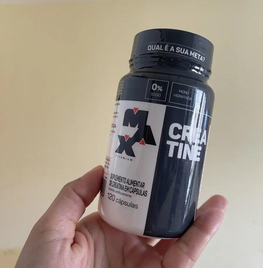 ➡️ Creatina Monohidratada 120 Cápsulas - Max Titanium