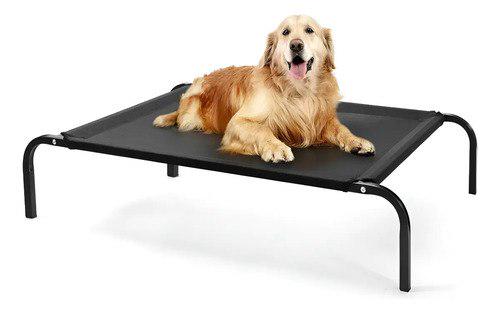 🐾 Kit Cama Para Cachorro Pets Suspensa Grande 90x60x15cm Preto