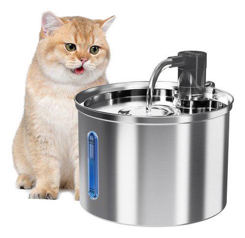 🐾 Fonte De Água De Aço Inoxidável Para Gatos E Cães 3l Newpet