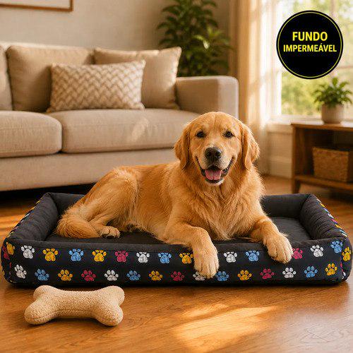 🐾 Cama Pet Extra Grande Cachorro Gato Xg Fundo Impermeável