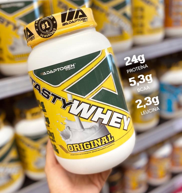 🚚 Suplemento em pó Tasty Whey Adaptogen Science proteínas sabor clásico 900g