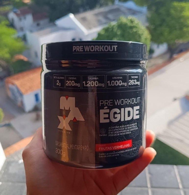 ➡️ Pre Treino Égide 300g Sabor Frutas Vermelhas - Max Titanium