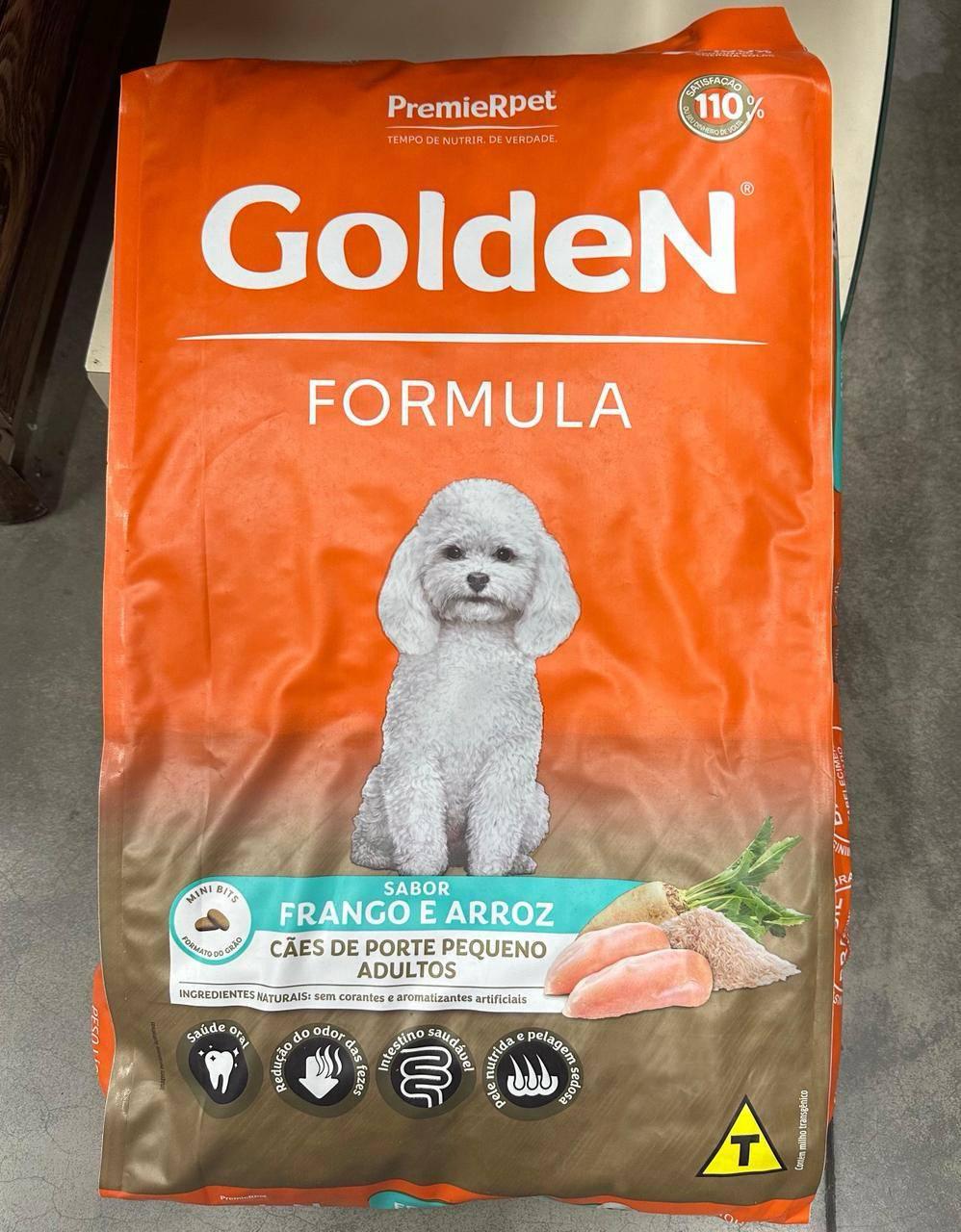 🐾 Ração Golden Formula Cães Adultos de Pequeno Porte Frango e Arroz 15kg