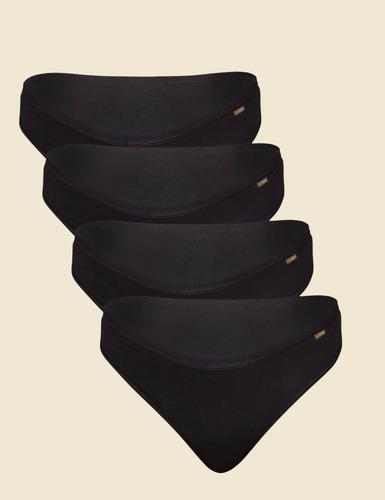 🚚 Kit 4 Calcinhas Biquíni 100% Algodão Lupo Feminino