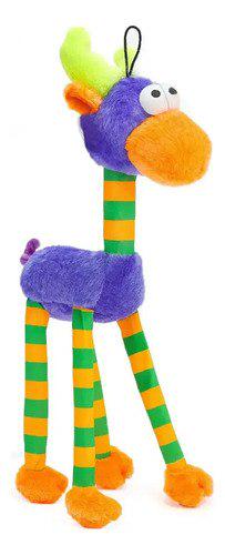 🐾 Brinquedo Para Cachorro Pelúcia Alce Sonoro 50cm Savana Pet Cor Roxo