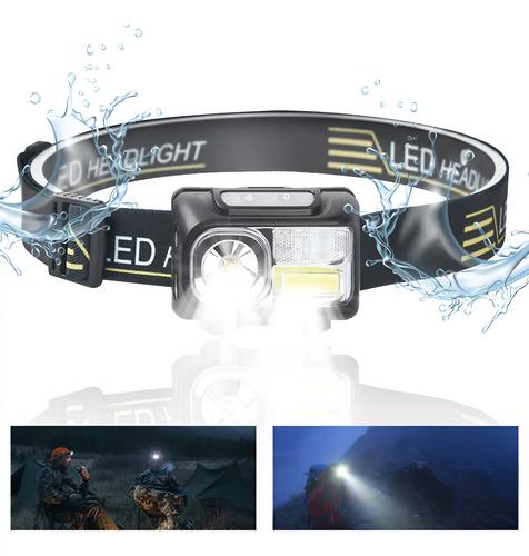 🚚 Lanterna Cabeça Led Recarregável Usb Alta Potência 1200mah