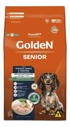 🐾 Ração Seca Golden Fórmula Senior Frango/Arroz Cães Pequenos 3kg