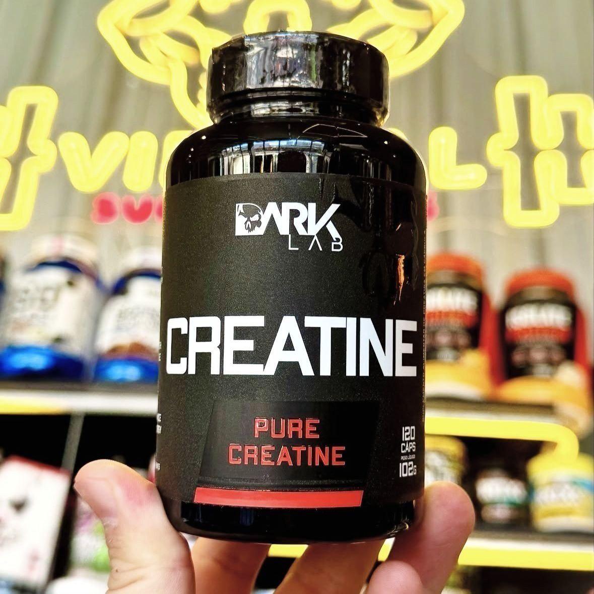 🚚 Creatina 100% Pura 120 cápsulas Dark Lab
