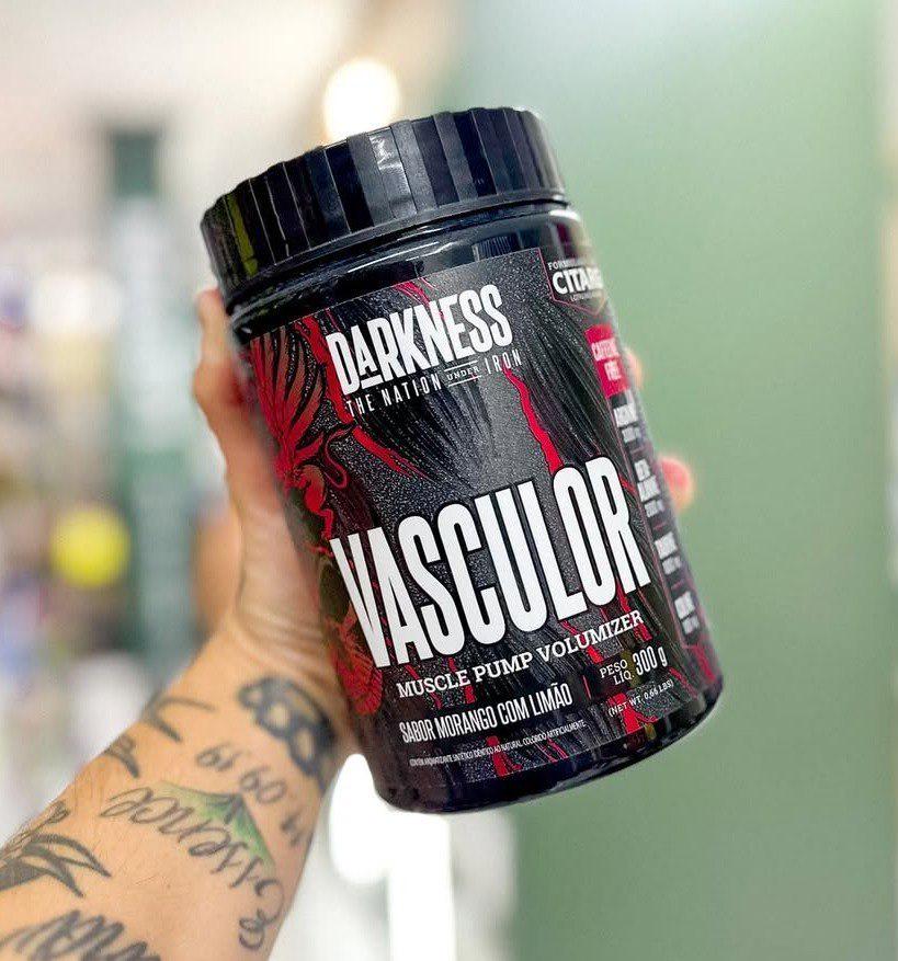 ➡️ Pré Treino Vasculor 300g Maçã Verde - Darkness
