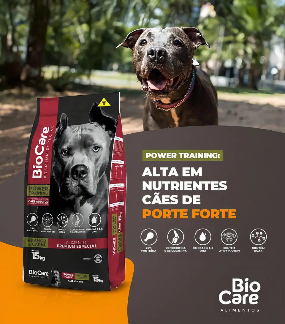 🐾 Ração Biocare Power Training Filhote Premium 15kg