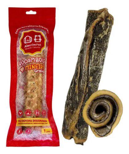 🐾 Rocambole Graúdo Mordedor Couro Bovino Natural Para Cães - AlecrimPet
